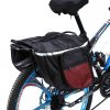 Geantă dublă bicicletă - Capacitate 25 l , cu bandă reflectivă, impermeabilă!