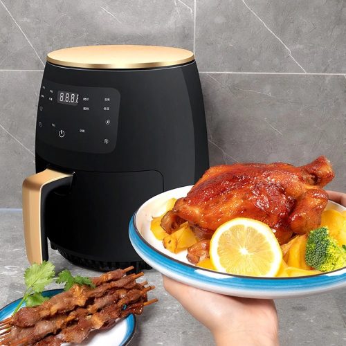 Air Fryer friteuză de capacitate foarte mare, fără ulei, cu display digital - 4,5 l 