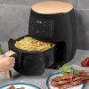 Air Fryer friteuză de capacitate foarte mare, fără ulei, cu display digital - 4,5 l 