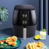 Capacitate extra mare de 4,5 l Air Fryer, friteuză fără ulei - Negru