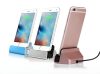 Phone Dock încărcător IPHONE - Suport telefon cu funcție sincronă-rose gold