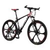 LAUX JACK  Mountain bike Negru-Roșu cu  design de spițe în formă de stea