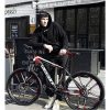 LAUX JACK  Mountain bike Negru-Roșu cu  design de spițe în formă de stea