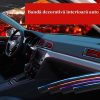 Bandă decorativă interior auto- negru-argintiu