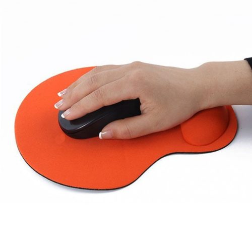 Suport Mouse, portocaliu - Ergonomic și Protector  încheietura mâinii!