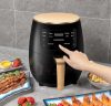 Capacitate Extra mare Air Fryer, friteuză fără ulei, cu afișaj digital- 6 l